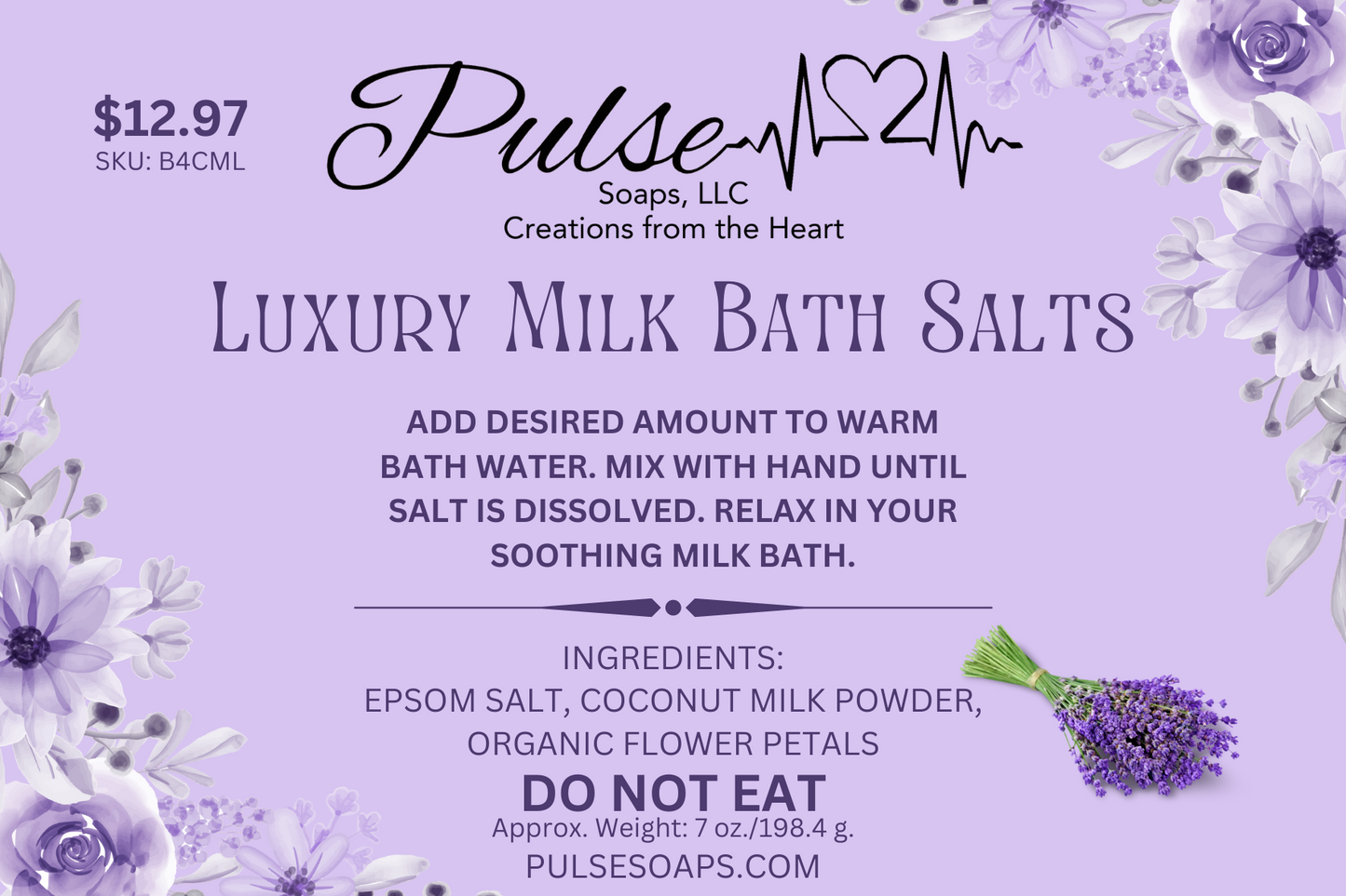 Luxury Milk Bath Salts